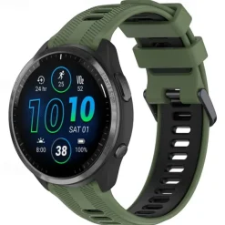 Watch Band for Garmin Forerunner 965 Silicone Replacement Strap Adjustable Sport Band Wristband