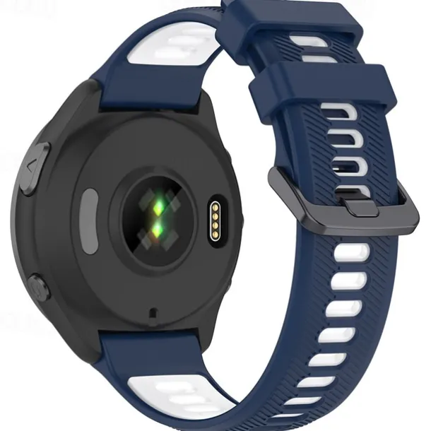 Watch Band for Garmin Forerunner 965 Silicone Replacement Strap Adjustable Sport Band Wristband