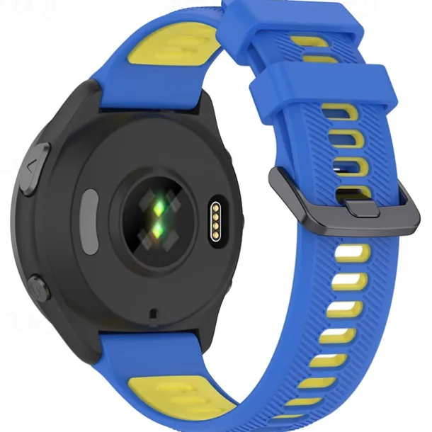 Watch Band for Garmin Forerunner 965 Silicone Replacement Strap Adjustable Sport Band Wristband