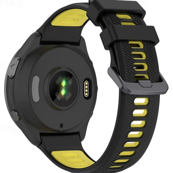 Watch Band for Garmin Forerunner 965 Silicone Replacement Strap Adjustable Sport Band Wristband