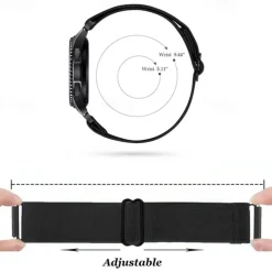 Watch Band for Garmin Forerunner 265 255 Active 5 Venu 3 2 Plus Vivoactive 4 3 Vivomove Sport Approach S42 S40 20mm 22mm Nylon Replacement Strap 20mm 22mm Elastic Sport Loop Wristband