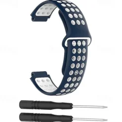 Watch Band for Garmin Forerunner 735XT / 630/620/235/230/220 Approach S20 / S6 / S5 Soft Silicone Replacement Strap with Removal Tool Adjustable Sport Band Wristband