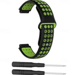 Watch Band for Garmin Forerunner 735XT / 630/620/235/230/220 Approach S20 / S6 / S5 Soft Silicone Replacement Strap with Removal Tool Adjustable Sport Band Wristband