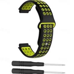 Watch Band for Garmin Forerunner 735XT / 630/620/235/230/220 Approach S20 / S6 / S5 Soft Silicone Replacement Strap with Removal Tool Adjustable Sport Band Wristband