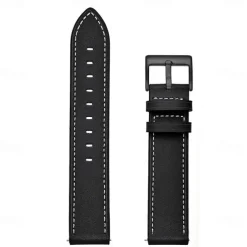 Watch Band for Garmin Forerunner 265 255 Active 5 Venu 3 2 Plus Vivoactive 4 3 Vivomove Sport Approach S42 S40 20mm 22mm Genuine Leather Replacement Strap 20mm 22mm Leather Loop Wristband