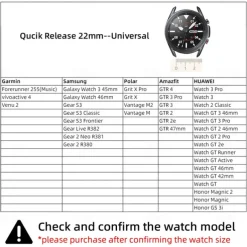 Watch Band for Garmin Forerunner 265 255 Active 5 Venu 3 2 Plus Vivoactive 4 3 Vivomove Sport Approach S42 S40 20mm 22mm Genuine Leather Replacement Strap 20mm 22mm Leather Loop Wristband