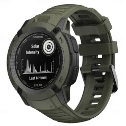 Watch Band for Garmin Instinct 2X Soft Silicone Replacement Strap Elastic Adjustable Breathable Sport Band Wristband