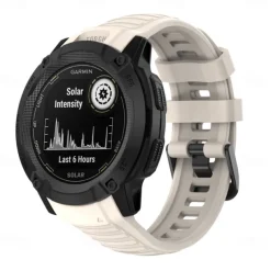 Watch Band for Garmin Instinct 2X Soft Silicone Replacement Strap Elastic Adjustable Breathable Sport Band Wristband