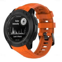 Watch Band for Garmin Instinct 2X Soft Silicone Replacement Strap Elastic Adjustable Breathable Sport Band Wristband