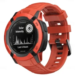 Watch Band for Garmin Instinct 2X Soft Silicone Replacement Strap Elastic Adjustable Breathable Sport Band Wristband