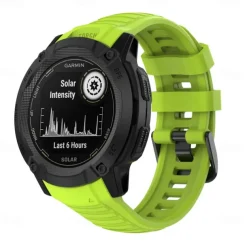 Watch Band for Garmin Instinct 2X Soft Silicone Replacement Strap Elastic Adjustable Breathable Sport Band Wristband