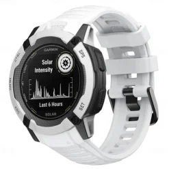 Watch Band for Garmin Instinct 2X Soft Silicone Replacement Strap Elastic Adjustable Breathable Sport Band Wristband