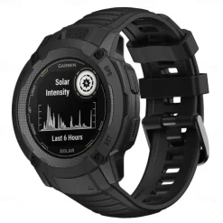 Watch Band for Garmin Instinct 2X Soft Silicone Replacement Strap Elastic Adjustable Breathable Sport Band Wristband