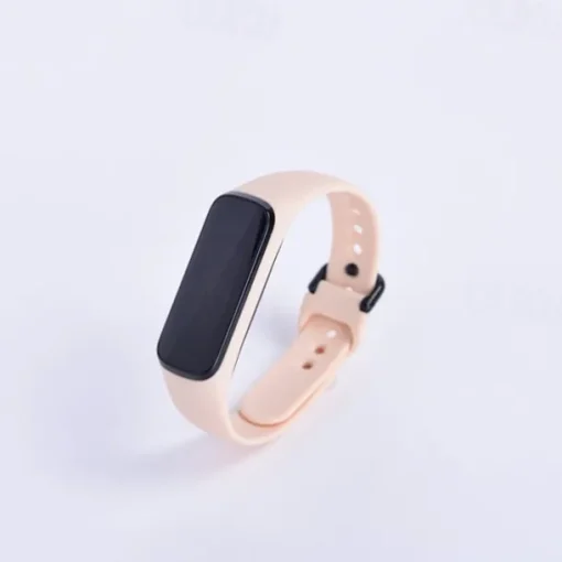 Watch Band for Samsung Galaxy Fit E SM-R375 Silicone Replacement Strap with Case Elastic Breathable Sport Band Wristband