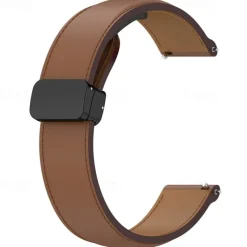 Watch Band for Samsung Galaxy Watch 6 40/44mm Watch 6 Classic 43/47mm PU Leather Replacement Strap Adjustable Solo Loop Wristband