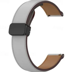 Watch Band for Samsung Galaxy Watch 6 40/44mm Watch 6 Classic 43/47mm PU Leather Replacement Strap Adjustable Solo Loop Wristband