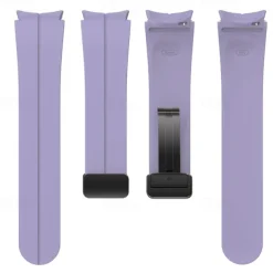 Watch Band for Samsung Galaxy Watch 7/6/5/4 40/44mm, Watch 5 Pro 45mm, Watch 6 Classic 43/47mm, Watch 4 Classic 42/46mm Silicone Replacement Strap Magnetic Clasp Waterproof Adjustable Sport Band