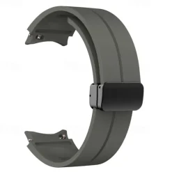 Watch Band for Samsung Galaxy Watch 7/6/5/4 40/44mm, Watch 5 Pro 45mm, Watch 6 Classic 43/47mm, Watch 4 Classic 42/46mm Silicone Replacement Strap Magnetic Clasp Waterproof Adjustable Sport Band