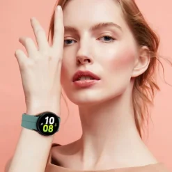 Watch Band for Samsung Galaxy Watch 7/6/5/4 40/44mm, Watch 5 Pro 45mm, Watch 6 Classic 43/47mm, Watch 4 Classic 42/46mm Silicone Replacement Strap Magnetic Clasp Waterproof Adjustable Sport Band