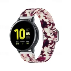 Watch Band for Samsung Galaxy Watch Active 2 40/44mm Watch Active 40mm Nylon Replacement Strap Stretchy Adjustable Solo Loop Wristband