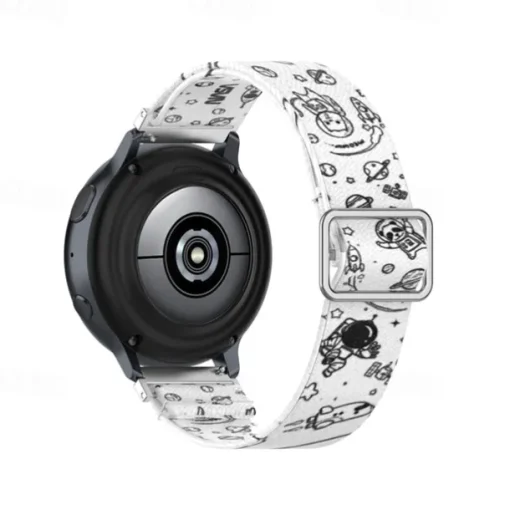 Watch Band for Samsung Galaxy Watch Active 2 40/44mm Watch Active 40mm Nylon Replacement Strap Stretchy Adjustable Solo Loop Wristband