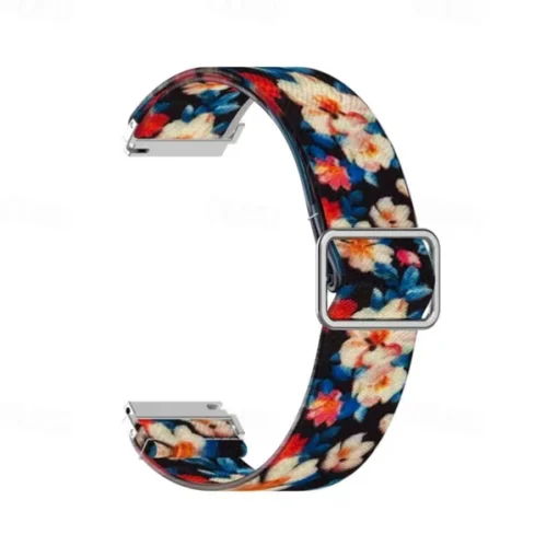 Watch Band for Samsung Galaxy Watch Active 2 40/44mm Watch Active 40mm Nylon Replacement Strap Stretchy Adjustable Solo Loop Wristband