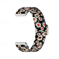 Watch Band for Samsung Galaxy Watch Active 2 40/44mm Watch Active 40mm Nylon Replacement Strap Stretchy Adjustable Solo Loop Wristband