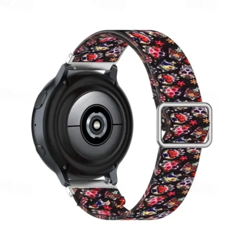 Watch Band for Samsung Galaxy Watch Active 2 40/44mm Watch Active 40mm Nylon Replacement Strap Stretchy Adjustable Solo Loop Wristband