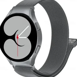 Watch Band for Samsung Watch 7/6/5/4 40/44mm, Galaxy Watch 5 Pro 45mm, Galaxy Watch 4/6 Classic 42/46/43/47mm, Watch 3, Active 2, Gear S2 Stainless Steel Replacement Strap 20mm Milanese Loop