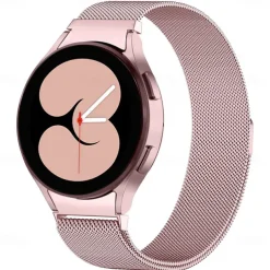 Watch Band for Samsung Watch 7/6/5/4 40/44mm, Galaxy Watch 5 Pro 45mm, Galaxy Watch 4/6 Classic 42/46/43/47mm, Watch 3, Active 2, Gear S2 Stainless Steel Replacement Strap 20mm Milanese Loop