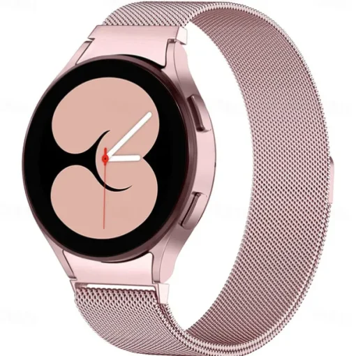 Watch Band for Samsung Watch 7/6/5/4 40/44mm, Galaxy Watch 5 Pro 45mm, Galaxy Watch 4/6 Classic 42/46/43/47mm, Watch 3, Active 2, Gear S2 Stainless Steel Replacement Strap 20mm Milanese Loop