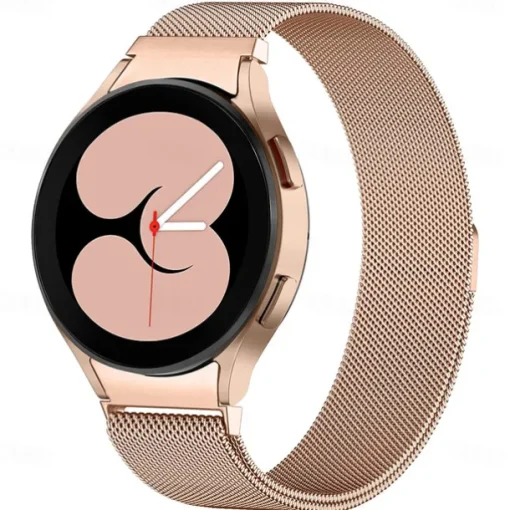 Watch Band for Samsung Watch 7/6/5/4 40/44mm, Galaxy Watch 5 Pro 45mm, Galaxy Watch 4/6 Classic 42/46/43/47mm, Watch 3, Active 2, Gear S2 Stainless Steel Replacement Strap 20mm Milanese Loop