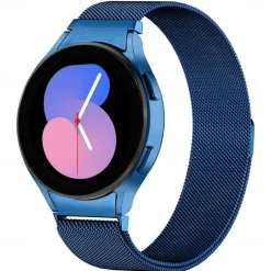 Watch Band for Samsung Watch 7/6/5/4 40/44mm, Galaxy Watch 5 Pro 45mm, Galaxy Watch 4/6 Classic 42/46/43/47mm, Watch 3, Active 2, Gear S2 Stainless Steel Replacement Strap 20mm Milanese Loop