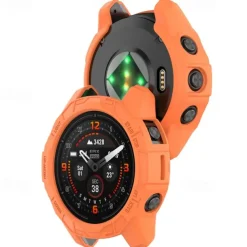 Watch Case Compatible with Garmin Fenix 7 Pro / Fenix 7S Pro / Fenix 7X Pro / Epix Pro 51mm / Epix Pro 42mm Rugged Dust Proof Bumper Full Cover TPU Watch Cover