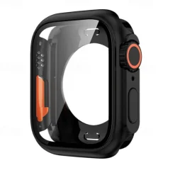 Watch Case with Screen Protector Compatible with Apple Watch Series 8 7 41mm 45mm / Series 6 5 4 SE 40mm 44mm All Around Protective Shockproof Tempered Glass / Hard PC Watch Cover