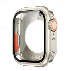 Watch Case with Screen Protector Compatible with Apple Watch Series 8 7 41mm 45mm / Series 6 5 4 SE 40mm 44mm All Around Protective Shockproof Tempered Glass / Hard PC Watch Cover