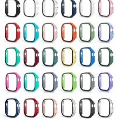 Watch Case with Screen Protector Compatible with Apple Watch Ultra 49mm / Series 8 7 41mm 45mm / Series 6 5 4 SE 40mm 44mm / Series 3 2 1 38mm 42mm Shockproof Hard PC Watch Cover