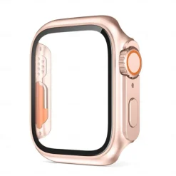 Watch Case with Screen Protector Compatible with Apple Watch Series 8 7 41mm 45mm / Series 6 5 4 SE 40mm 44mm Scratch Resistant Dust Proof Bumper Full Cover Hard PC Watch Cover