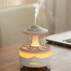 Water Drop Aromatherapy Humidifier for Household Heavy Fog Volume Desktop Silent Remote Controlled Essential Oil Aromatherapy Machine