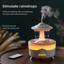 Water Drop Aromatherapy Humidifier for Household Heavy Fog Volume Desktop Silent Remote Controlled Essential Oil Aromatherapy Machine