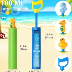 Water Gun 6 Pack Super Water Soaker Blaster Squirt Guns Water Shooter Swimming Pool Beach Summer Party Outdoor Water Game Fighting Toys for Kids Boys Girls