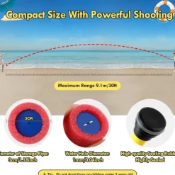 Water Guns 12 Pack Super Water Blaster Soaker Gun Set Foam Squirt Guns Swimming Pool Outdoor Toys Beach Summer Party Games for Kids Adults