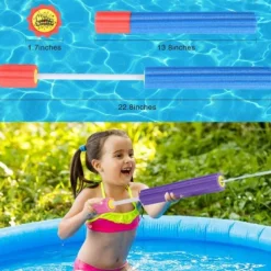 Water Guns 6 Pack Super Water Blaster Soaker Gun Set Foam Squirt Guns Swimming Pool Outdoor Toys Beach Summer Party Games for Kids Adults