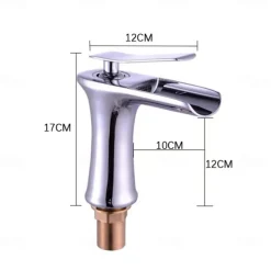 Waterfall Bathroom Sink Mixer Faucet 4.7