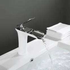 Waterfall Bathroom Sink Mixer Faucet 4.7