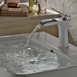 Waterfall Bathroom Sink Mixer Faucet 4.7