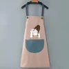 Waterproof Chef Apron For Women and Men, Kitchen Cooking Apron, Personalised Gardening Apron, Oil-proof Work Apron Cross Back Heavy Duty Adjustable