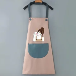 Waterproof Chef Apron For Women and Men, Kitchen Cooking Apron, Personalised Gardening Apron, Oil-proof Work Apron Cross Back Heavy Duty Adjustable