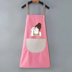 Waterproof Chef Apron For Women and Men, Kitchen Cooking Apron, Personalised Gardening Apron, Oil-proof Work Apron Cross Back Heavy Duty Adjustable