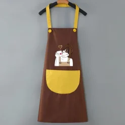Waterproof Chef Apron For Women and Men, Kitchen Cooking Apron, Personalised Gardening Apron, Oil-proof Work Apron Cross Back Heavy Duty Adjustable